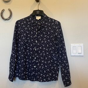 Sezane Pierro Shirt Bandana Blue - Size 2